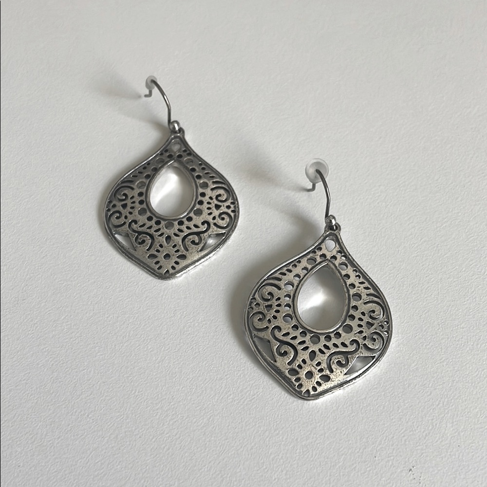Silver Teardrop Earrings